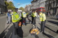 Just Stop Oil protesters near Downing Street in London, UK.
