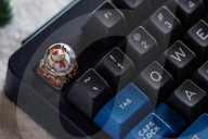 Christmas themed computer keyboard key caps