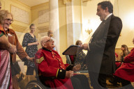Akshata Murty and Jonhny Mercer host Chelsea Pensioners