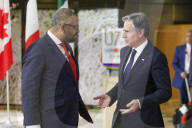 The Foreign Secretary James Cleverly attends the G7 Foreign Ministers' Meeting