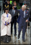 The Kings meets with members of the Korean community in New Malden, UK.