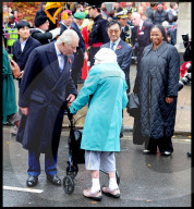 The Kings meets with members of the Korean community in New Malden, UK.