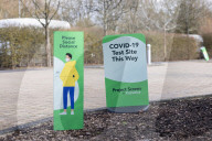 Is this the future of office work – the pop-up car park Covid test pod?