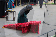 The Queen attends the 95th year of the Field of Remembrance in London, UK.