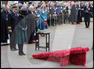 The Queen attends the 95th year of the Field of Remembrance in London, UK.