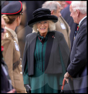 The Queen attends the 95th year of the Field of Remembrance in London, UK.