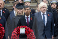 The Prime Minister Rishi Sunak attends the Cenotaph Ceremonial