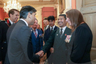 The Prime Minister Rishi Sunak meets Veterans before Remembrance Sunday