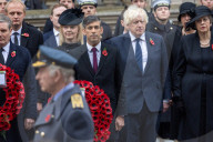 The Prime Minister Rishi Sunak attends the Cenotaph Ceremonial