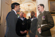 The Prime Minister Rishi Sunak meets Veterans before Remembrance Sunday