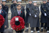 The Prime Minister Rishi Sunak attends the Cenotaph Ceremonial
