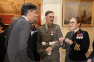 The Prime Minister Rishi Sunak meets Veterans before Remembrance Sunday