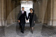 The Prime Minister Rishi Sunak leaves Downing Street for Remembrance Sunday