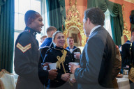 The Prime Minister Rishi Sunak meets Veterans before Remembrance Sunday