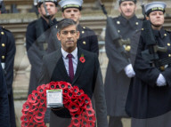 The Prime Minister Rishi Sunak attends the Cenotaph Ceremonial