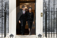 The Prime Minister Rishi Sunak leaves Downing Street for Remembrance Sunday
