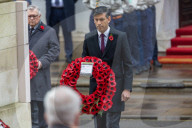 The Prime Minister Rishi Sunak attends the Cenotaph Ceremonial