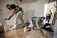ZAKA recovery operation in Kfar Aza kibbutz