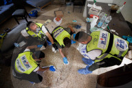 ZAKA recovery operation in Kfar Aza kibbutz
