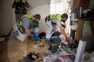 ZAKA recovery operation in Kfar Aza kibbutz