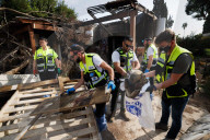 ZAKA recovery operation in Kfar Aza kibbutz