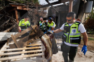 ZAKA recovery operation in Kfar Aza kibbutz