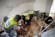 ZAKA recovery operation in Kfar Aza kibbutz