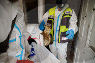 ZAKA recovery operation in Kfar Aza kibbutz
