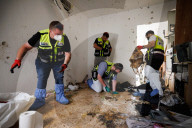 ZAKA recovery operation in Kfar Aza kibbutz