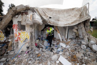 ZAKA recovery operation in Kfar Aza kibbutz