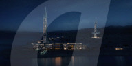 New mirage-like hotel towers for futuristic Saudi Arabia development