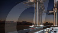 New mirage-like hotel towers for futuristic Saudi Arabia development