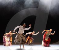 Rehearsal of Emanuel Gat Dance - LoveTrain 2020 at Sadlers Wells, London, UK.