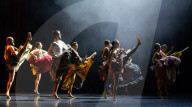 Rehearsal of Emanuel Gat Dance - LoveTrain 2020 at Sadlers Wells, London, UK.