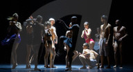 Rehearsal of Emanuel Gat Dance - LoveTrain 2020 at Sadlers Wells, London, UK.