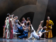 Rehearsal of Emanuel Gat Dance - LoveTrain 2020 at Sadlers Wells, London, UK.