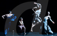 Rehearsal of Emanuel Gat Dance - LoveTrain 2020 at Sadlers Wells, London, UK.