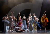 Rehearsal of Emanuel Gat Dance - LoveTrain 2020 at Sadlers Wells, London, UK.