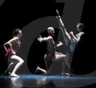 Rehearsal of Emanuel Gat Dance - LoveTrain 2020 at Sadlers Wells, London, UK.