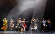 Rehearsal of Emanuel Gat Dance - LoveTrain 2020 at Sadlers Wells, London, UK.