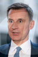Jeremy Hunt outside BBC New Broadcasting House, London, UK.