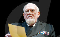 Joss Ackland in The King's Speech at the Wyndham's Theatre, London, UK.