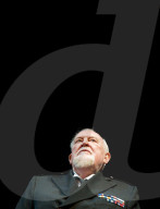 Joss Ackland in The King's Speech at the Wyndham's Theatre, London, UK.