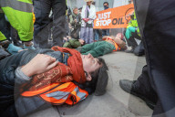Just Stop Oil Protest Westminster, London, UK.