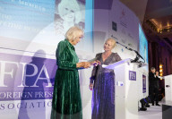 Her Majesty The Queen celebrates 135 years of the Foreign Press Association (FPA) at the annual FPA Awards ceremony at the Sheraton Grand Park Lane, London, UK.