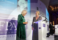 Her Majesty The Queen celebrates 135 years of the Foreign Press Association (FPA) at the annual FPA Awards ceremony at the Sheraton Grand Park Lane, London, UK.