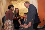 Northern Ireland Cultural Event at 10 Downing Street, London, UK.