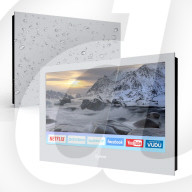 Waterproof TV for the bathroom is a mirror when switched off