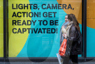 Shoppers search for black friday deals in London, UK.