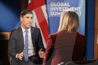 The Prime Minister Rishi Sunak Rishi Sunak interview with Bloomberg Television